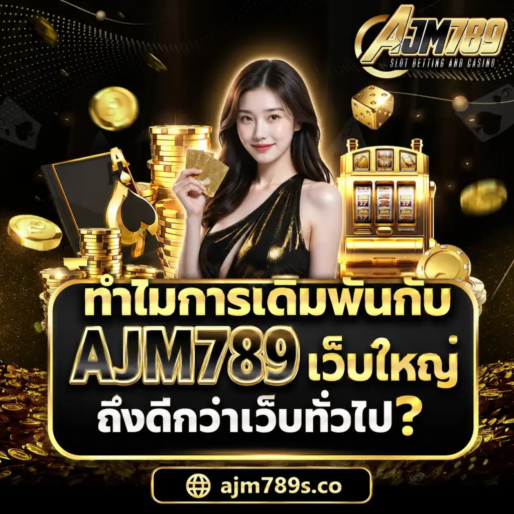 ทำไมการเดิมพันกับ AJM789 เว็บใหญ่ ถึงดีกว่าเว็บทั่วไป?